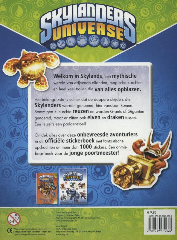 Skylanders universe achterkant