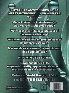 Guinness world records 2013 achterkant