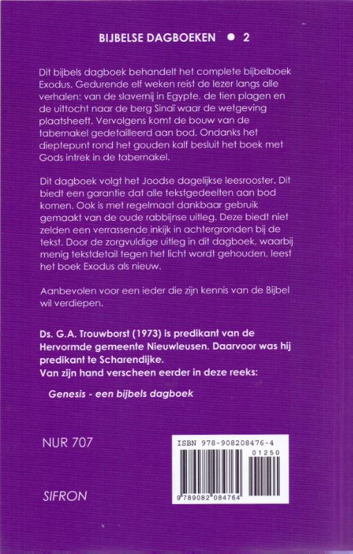 Exodus / Bijbelse dagboeken / 2 achterkant