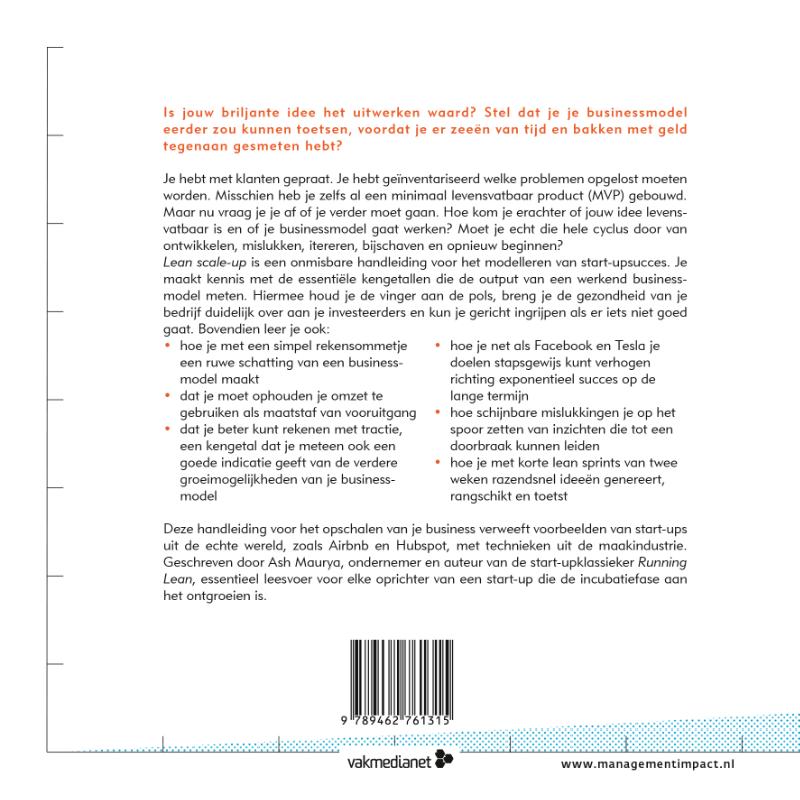 Lean scale-up achterkant