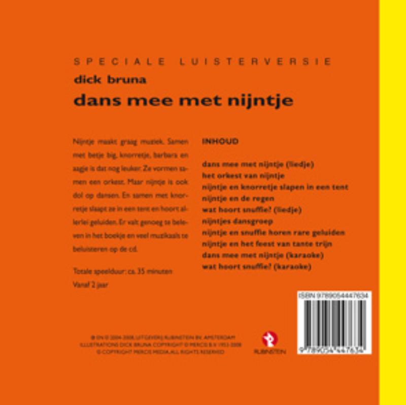 Dans Mee Met Nijntje Luisterboek Cd achterkant