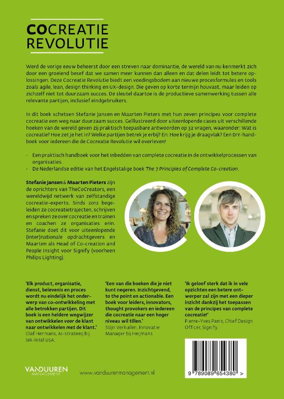 Cocreatie revolutie achterkant