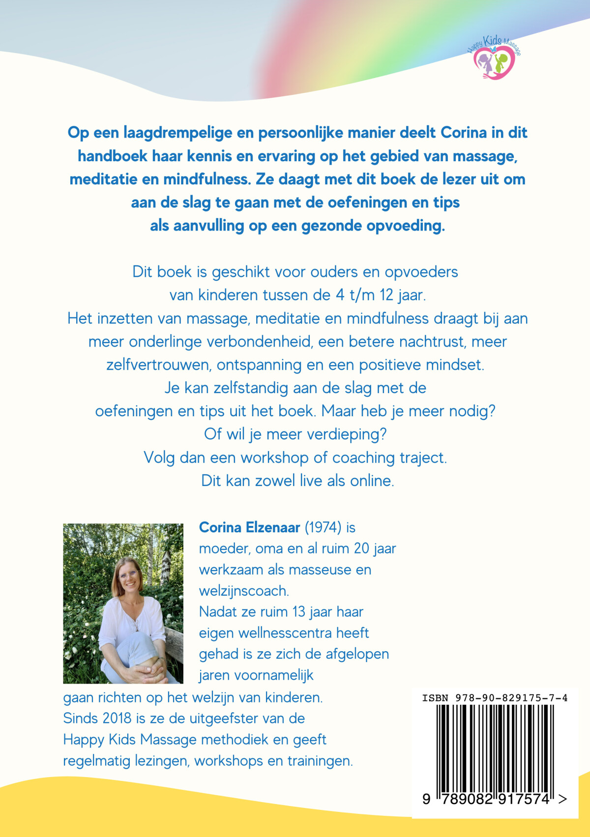 Handboek. Oefeningen en tips voor ontspannen Happy Kids achterkant