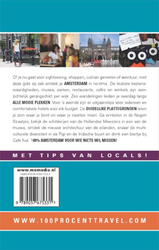 100% Amsterdam / 100% stedengidsen achterkant