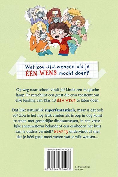 Klas 13 mag een wens doen achterkant