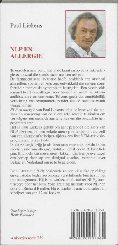 NLP en allergie / Ankertjes / 259 NLP en allergie / Ankertjes / 259 achterkant