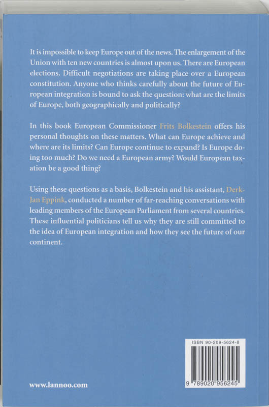 The Limits of Europe achterkant