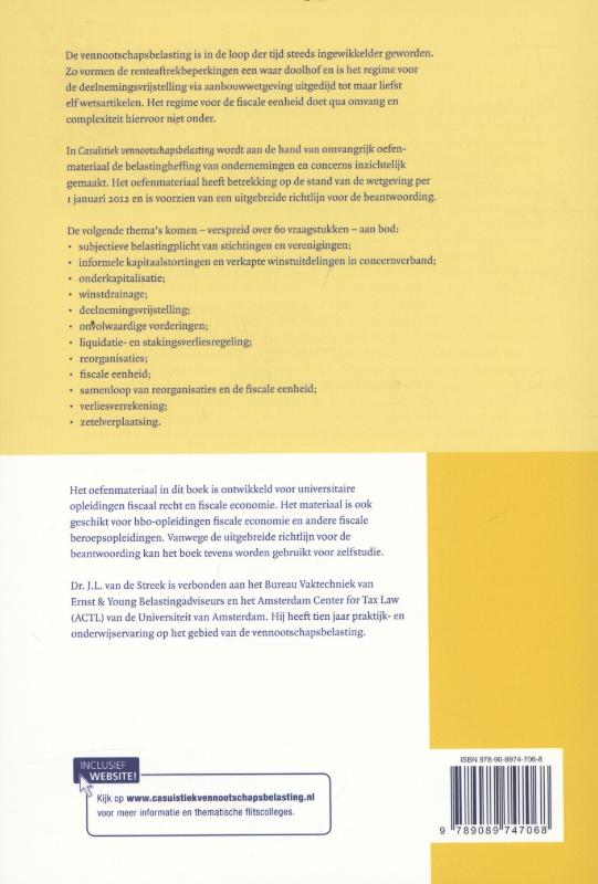 Casuistiek vennootschapsbelasting / Boom fiscale casuïstiek achterkant