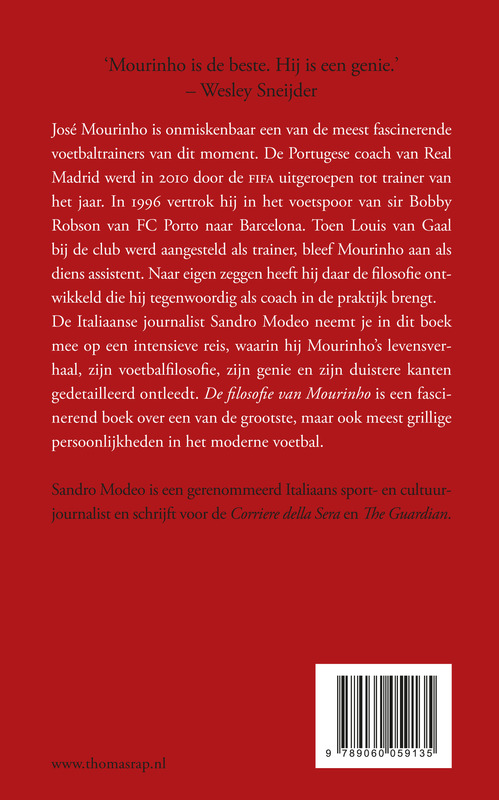 De Filosofie Van Mourinho achterkant