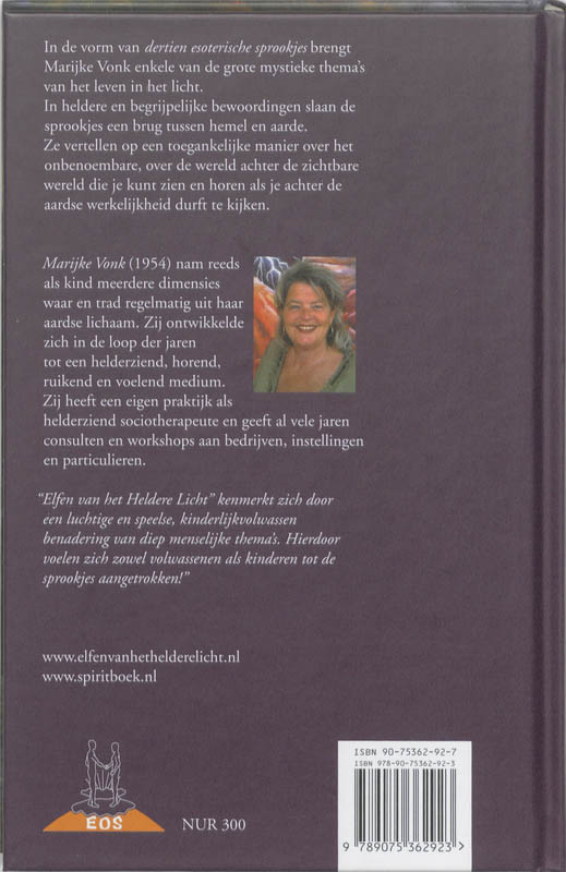 Elfen van het heldere licht / Spiritboek achterkant