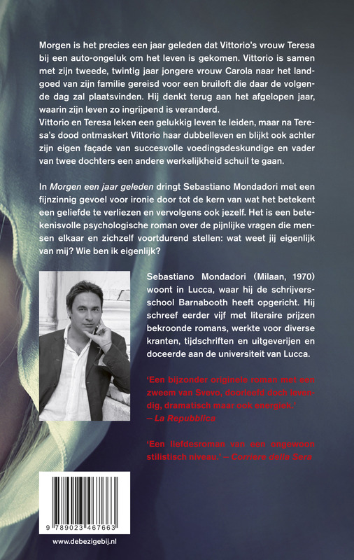 Morgen een jaar geleden achterkant