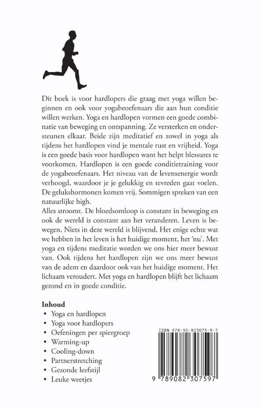Yoga en hardlopen achterkant