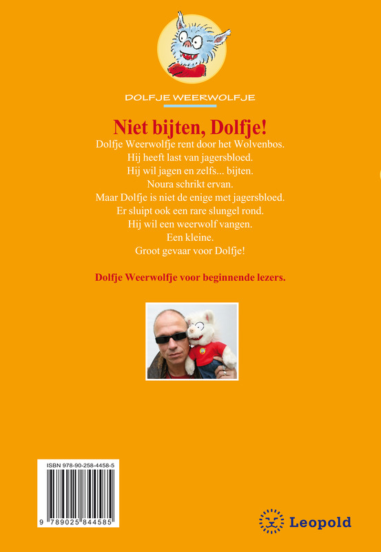 Niet bijten, Dolfje! / Dolfje Weerwolfje achterkant