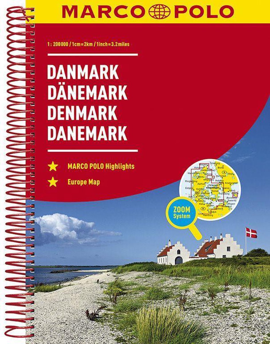 Denemarken Wegenatlas Marco Polo