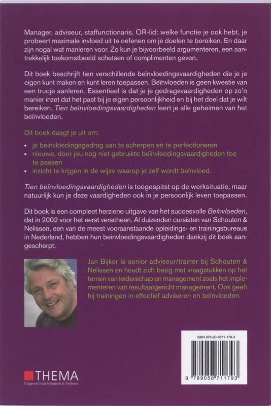 Tien beïnvloedingsvaardigheden achterkant