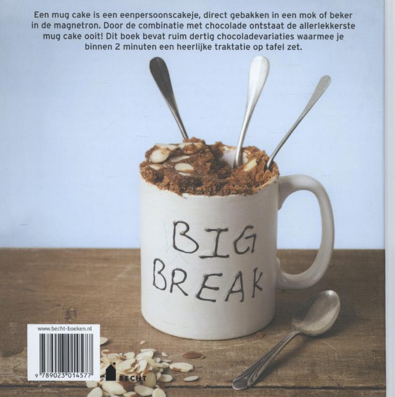 Chocolade mug cakes Chocolade mug cakes achterkant