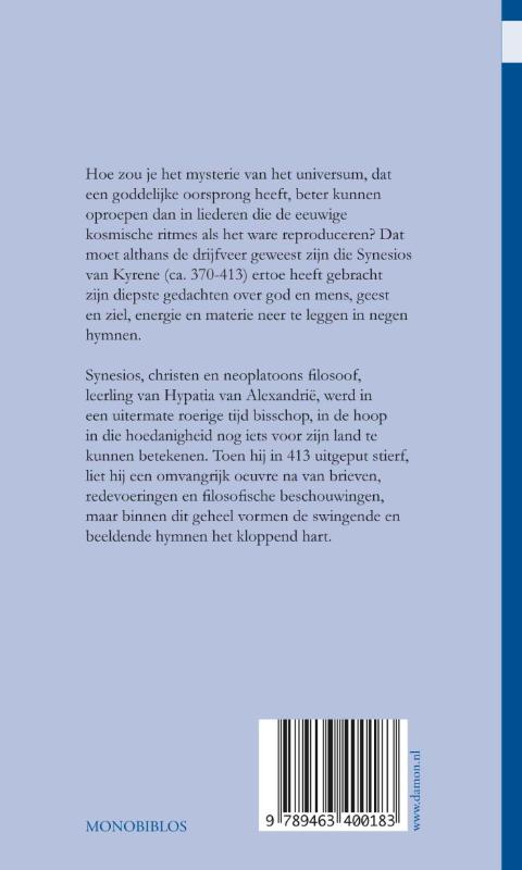 Synesios / Monobiblos / 3 achterkant