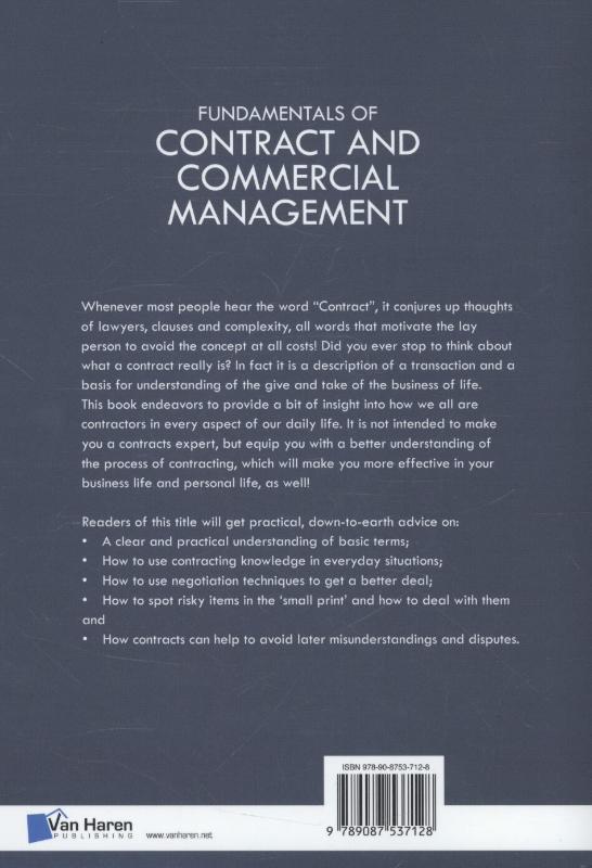 Fundamentals of contract and commercial management / IACCM Series achterkant