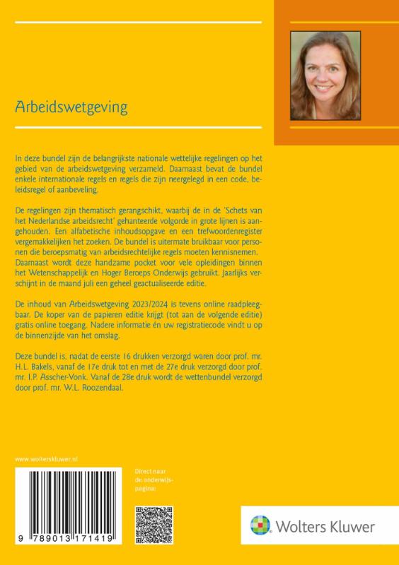Arbeidswetgeving / 2023/2024 Arbeidswetgeving / 2023/2024 achterkant