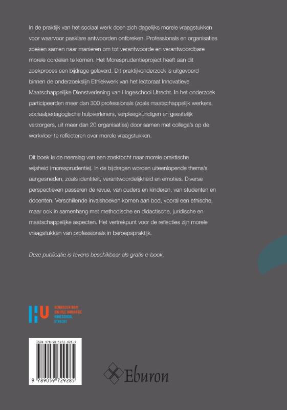 Moresprudentie in de praktijk / Ethiekwerk achterkant