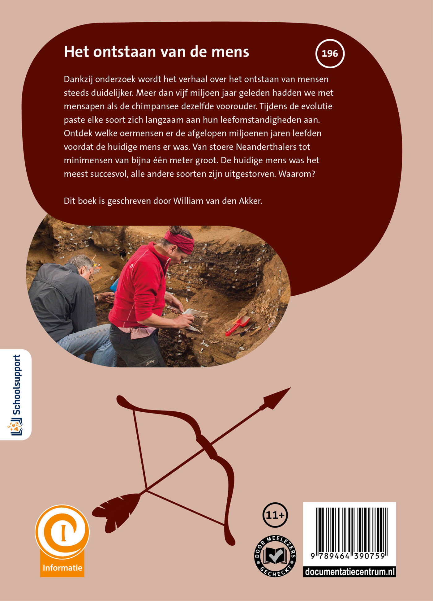 Het ontstaan van de mens / Informatie / 196 achterkant