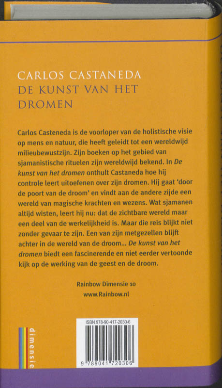 De kunst van het dromen achterkant