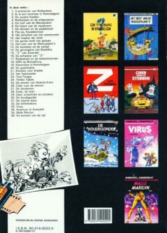 Z van zwendel / Robbedoes en Kwabbernoot / 15 achterkant