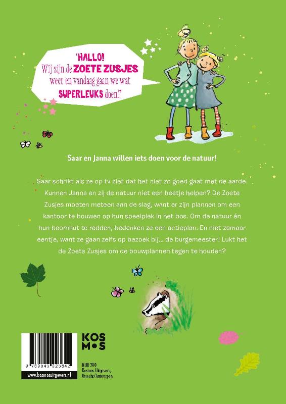 De Zoete Zusjes helpen de natuur / De Zoete Zusjes De Zoete Zusjes helpen de natuur / De Zoete Zusjes achterkant