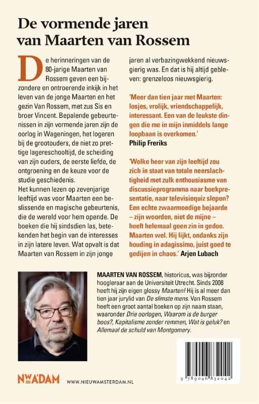 Herinneringen aan mijn jeugd achterkant