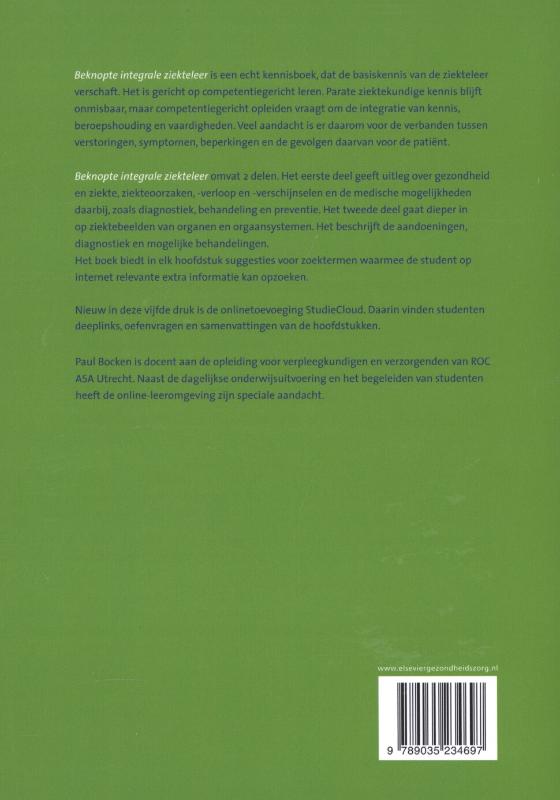 Beknopte integrale ziekteleer achterkant