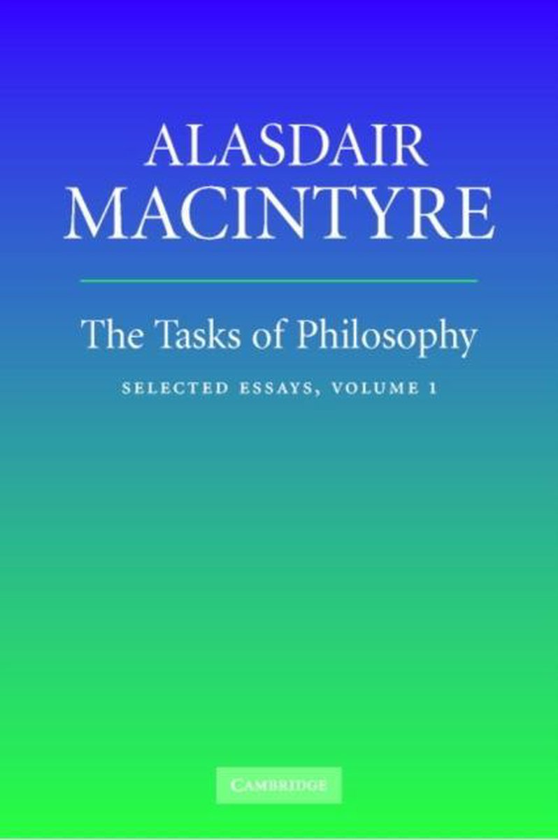 Tasks Of Philosophy Collected Essays