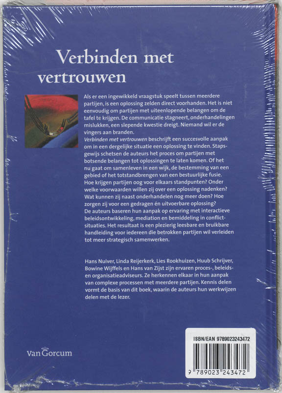 Verbinden met vertrouwen achterkant