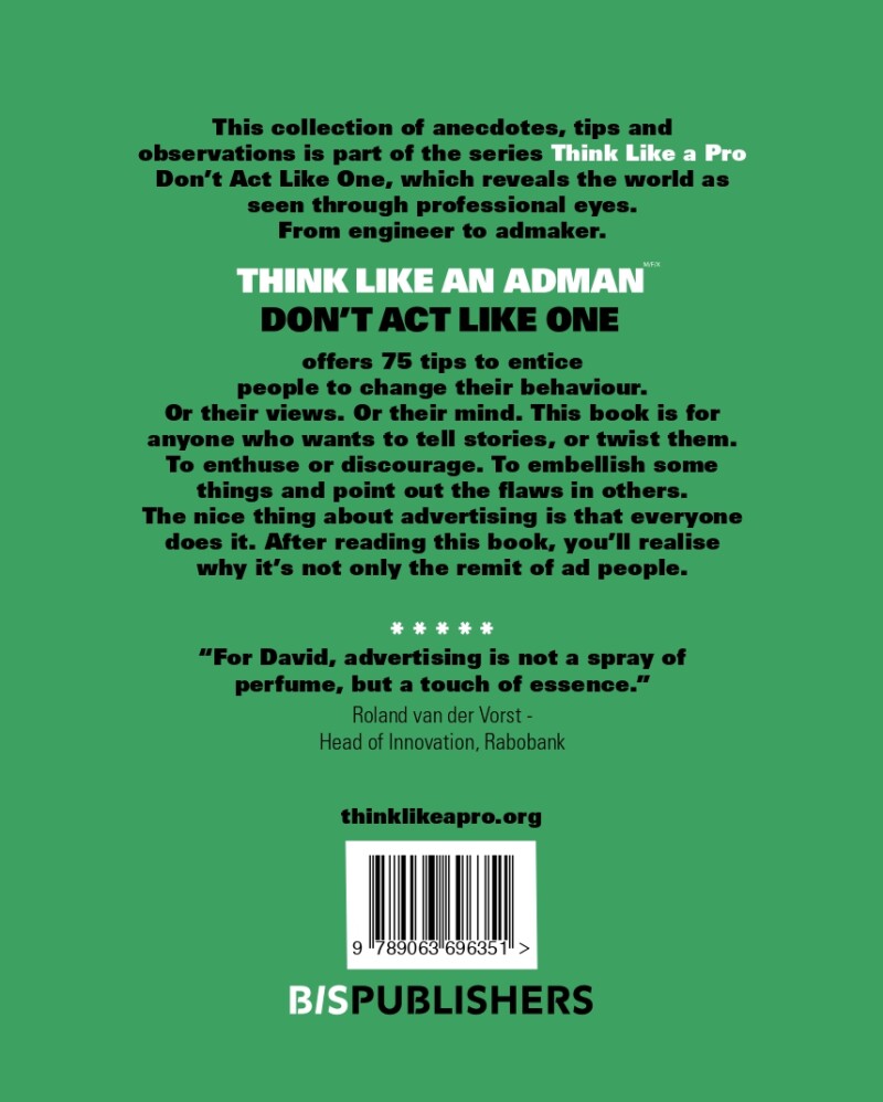 Think Like an Adman, Don't Act Like One / Think Like... / 6 achterkant