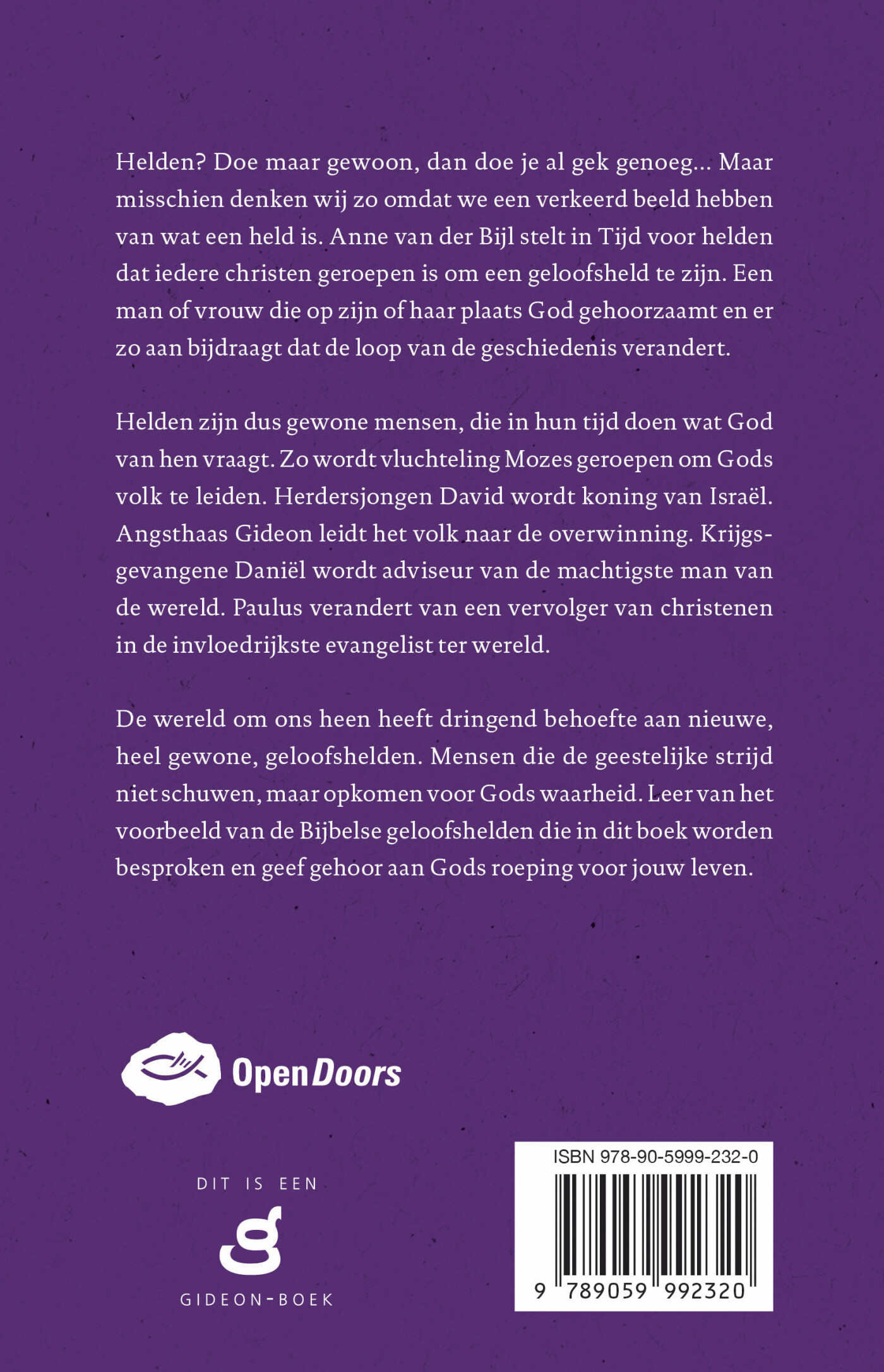 Tijd voor helden achterkant
