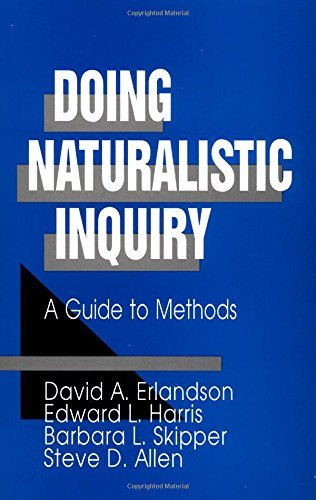 Doing Naturalistic Inquiry A Guide To Me