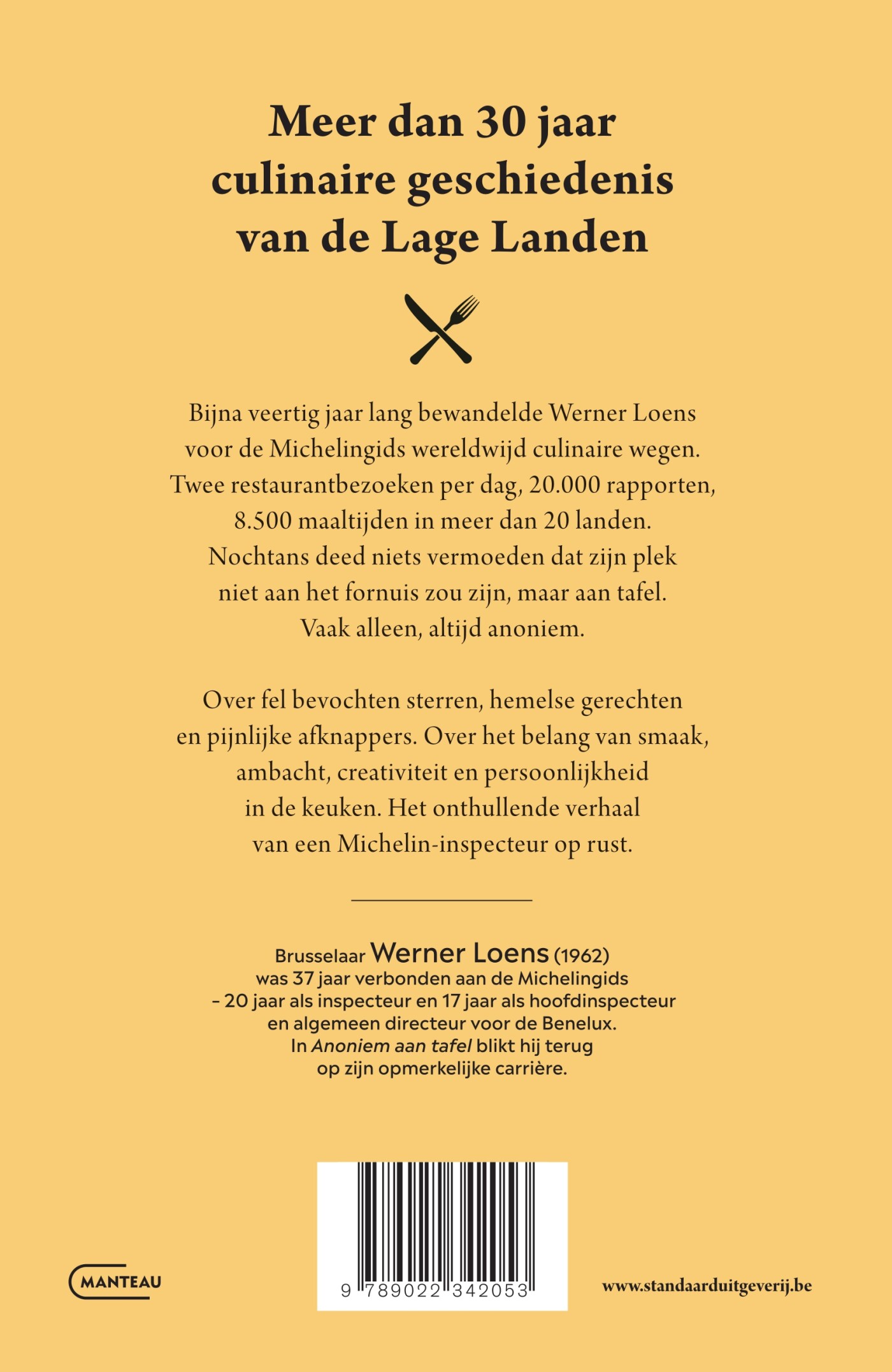 Anoniem aan tafel achterkant