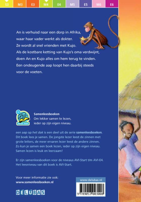 Een aap op het dak / Samenleesboeken achterkant