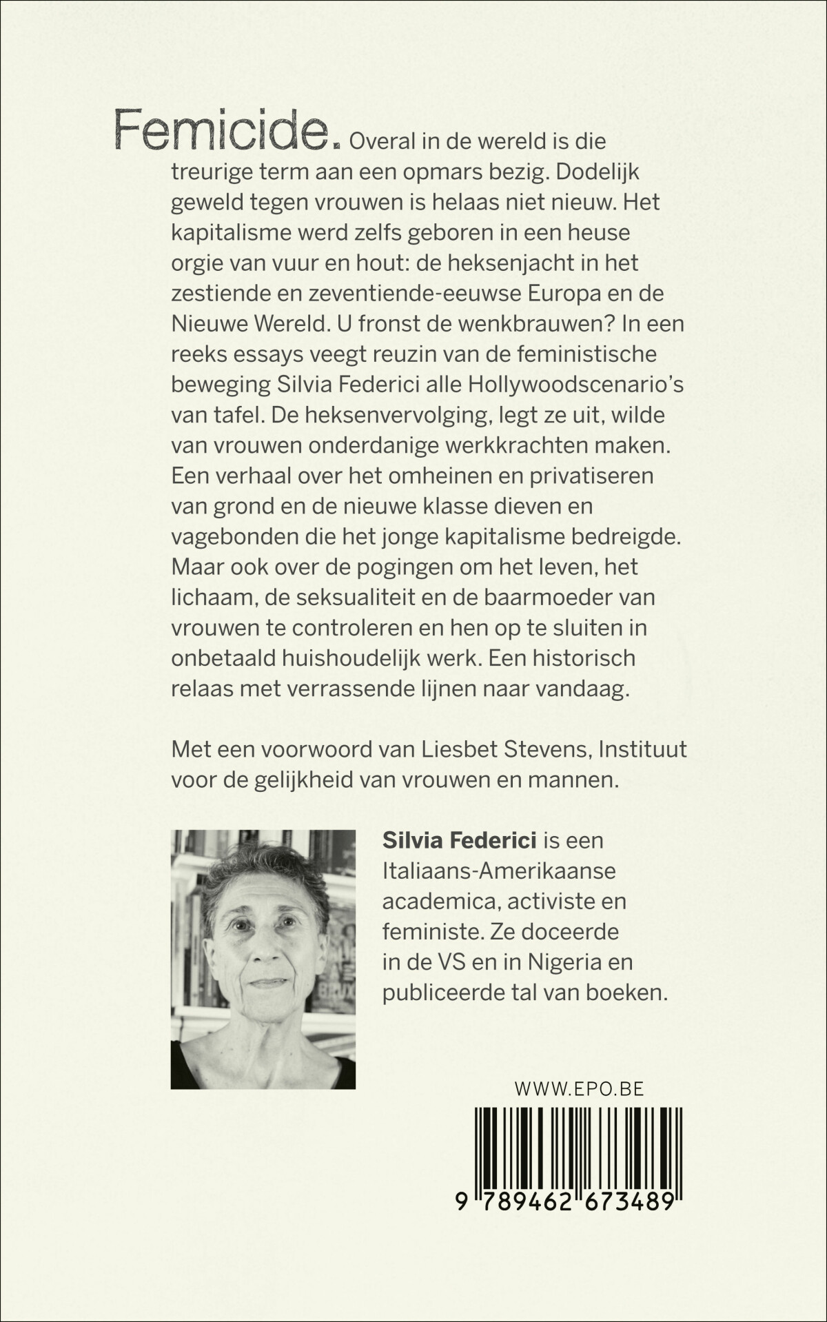 De vrouw als zondebok achterkant