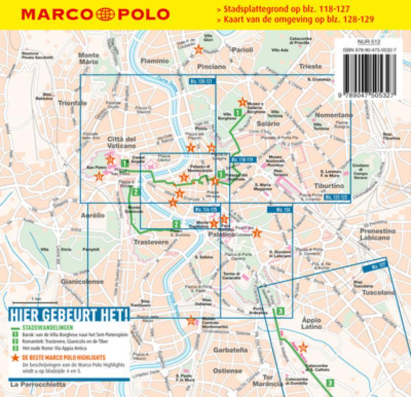 Marco Polo Reisgids Rome achterkant