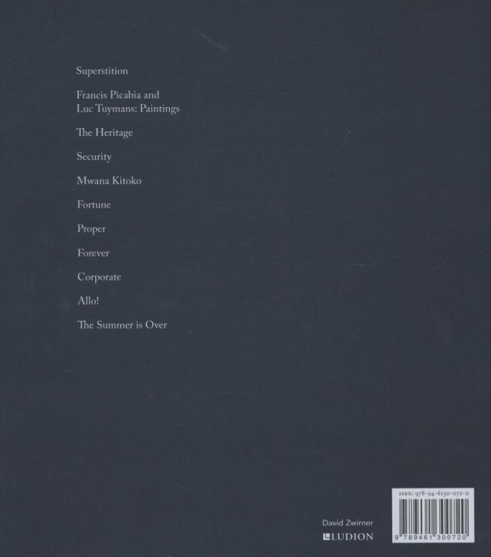 Luc Tuymans Luc Tuymans achterkant