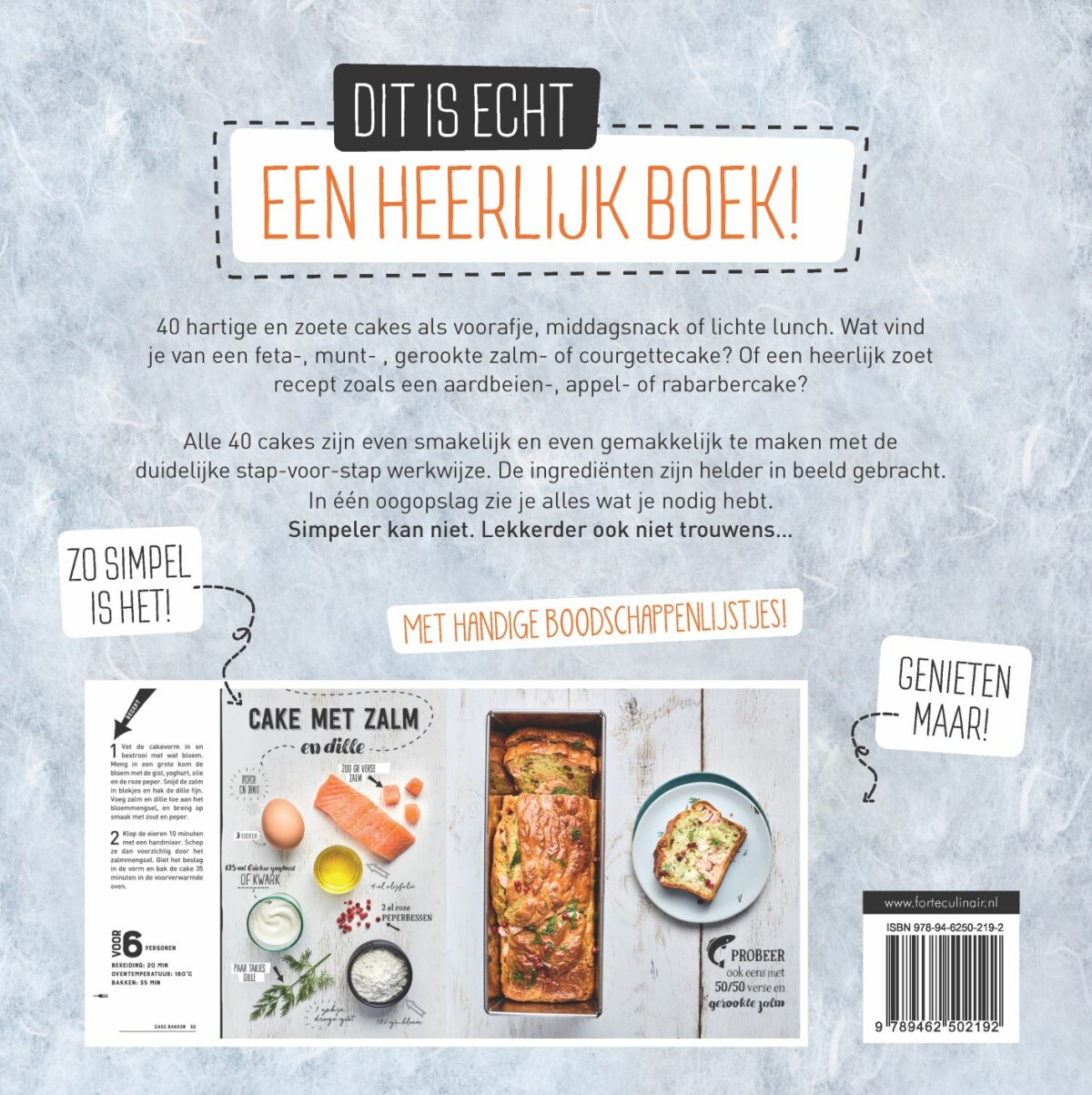 Cake bakken achterkant