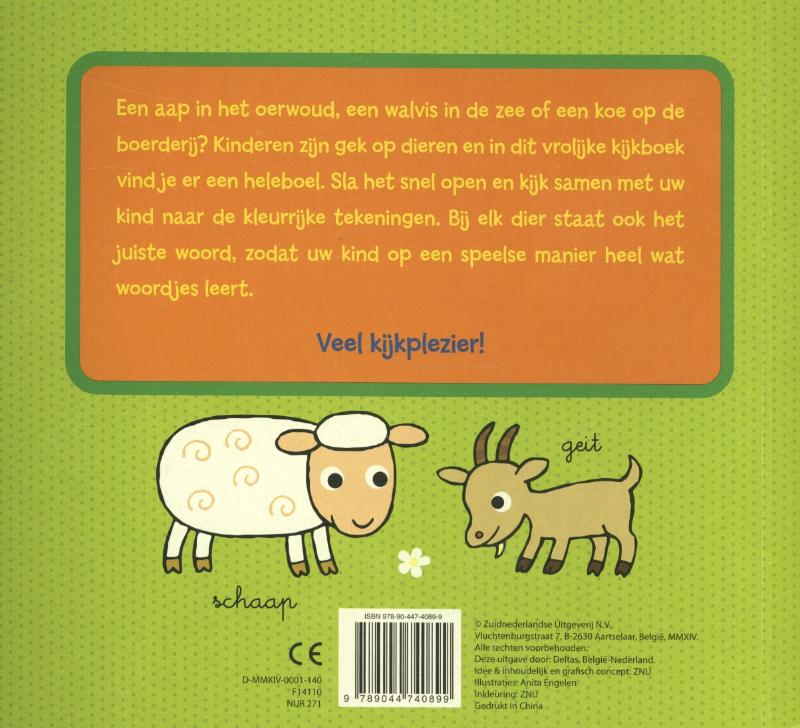 Mijn eerste dieren kijkboek achterkant