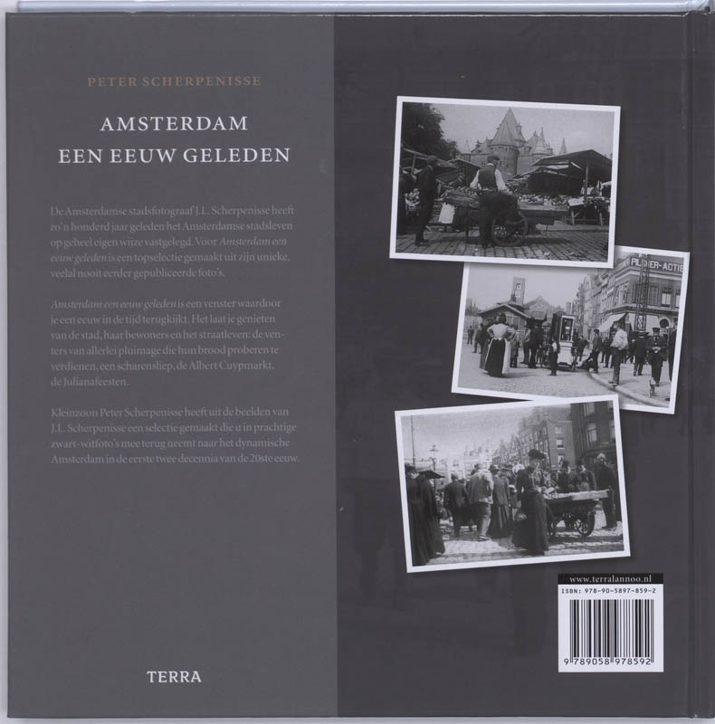 Amsterdam een eeuw geleden achterkant