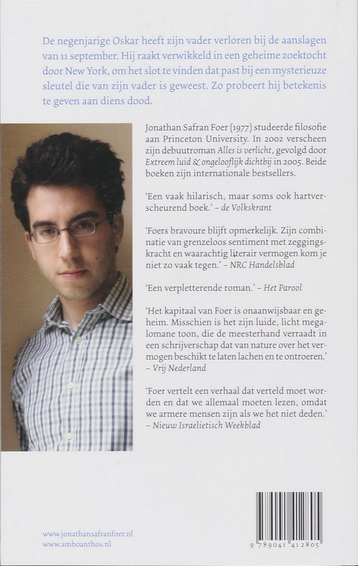 Extreem luid & ongelooflijk dichtbij Extreem luid & ongelooflijk dichtbij achterkant