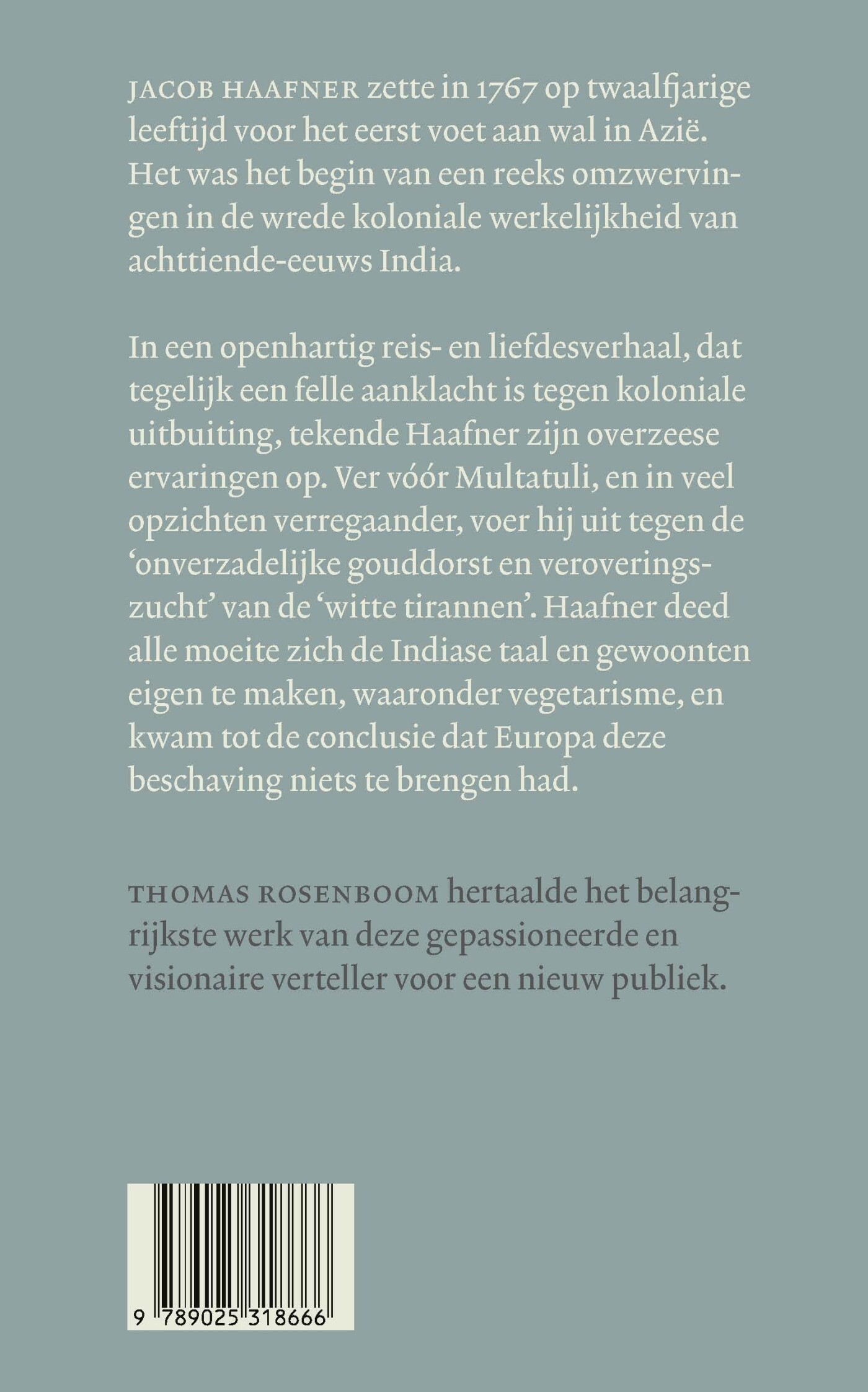 Een Hollander op blote voeten achterkant