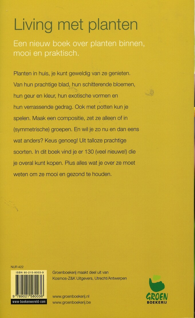 Living met planten achterkant