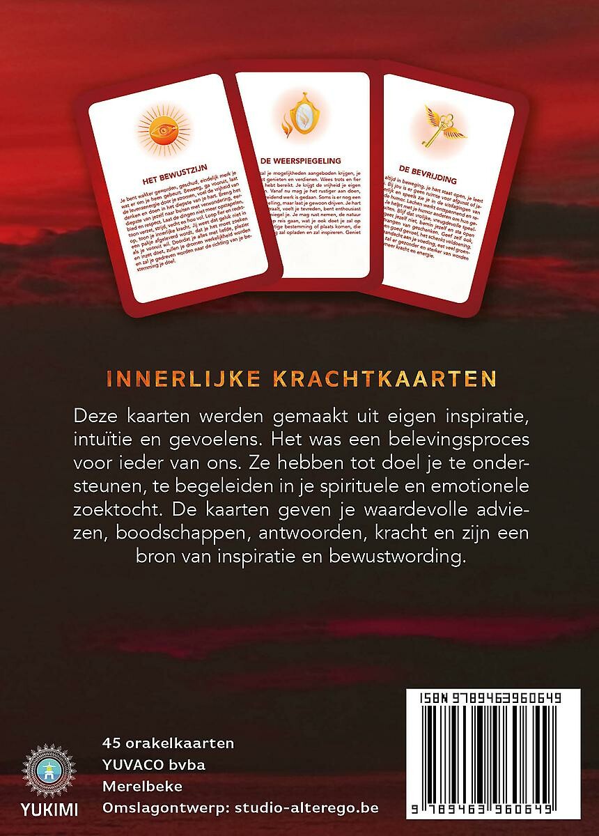 Innerlijke kracht kaarten achterkant