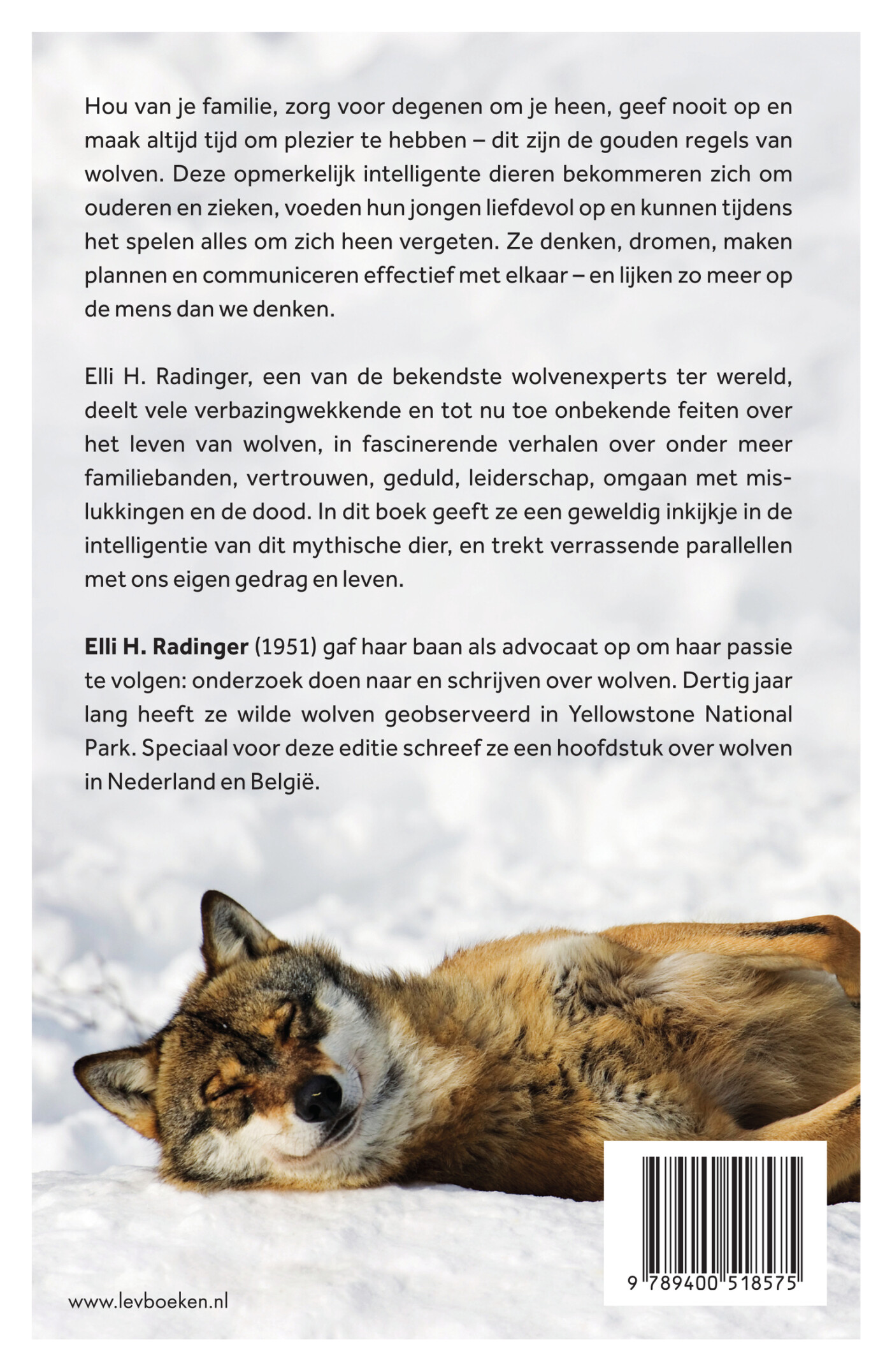 De wijsheid van wolven achterkant