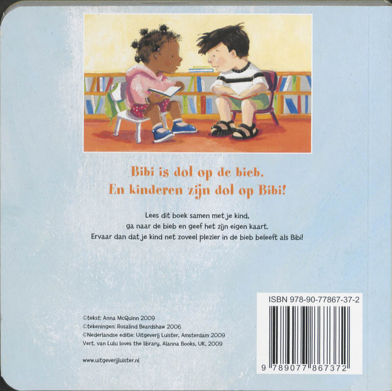 Bibi in de bieb achterkant