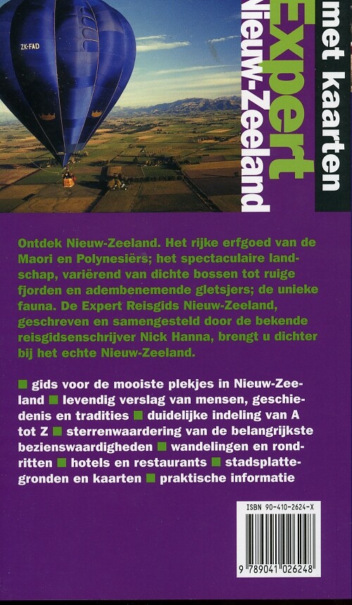 Nieuw-Zeeland / Expert reisgids achterkant